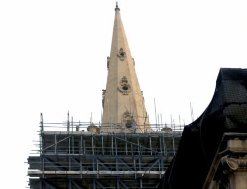 First Scaffolding Removed From  Valletta’s Pro-Cathedral Spire