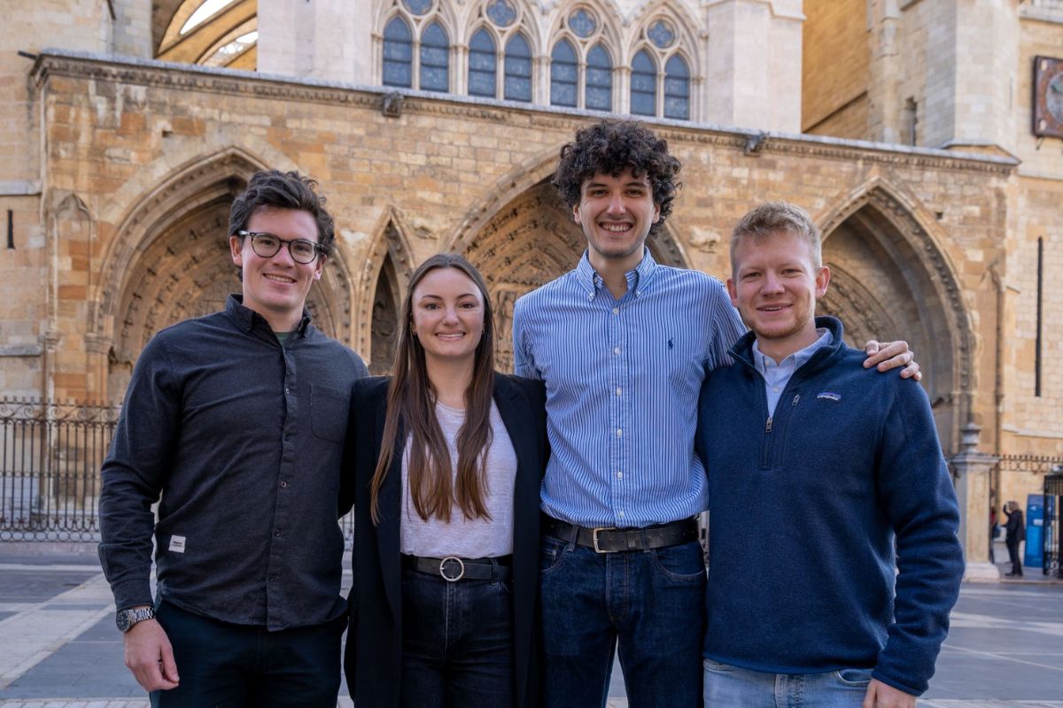 Matteo Saglia, McKalee Mooney, Andrea Giacone and Lucas Schäfer